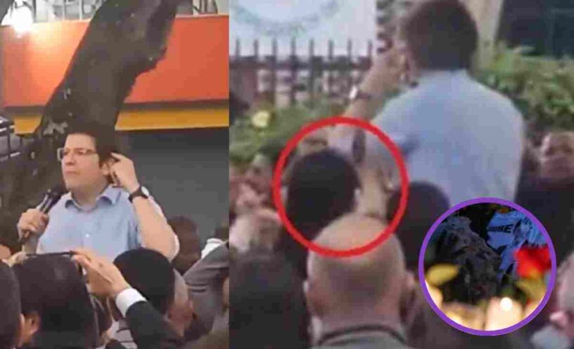 como luce el lugar del atentado contra Miguel Uribe