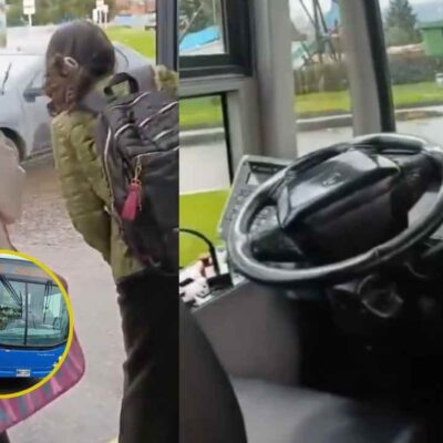conductor de SITP que abandonó el bus con los pasajeros