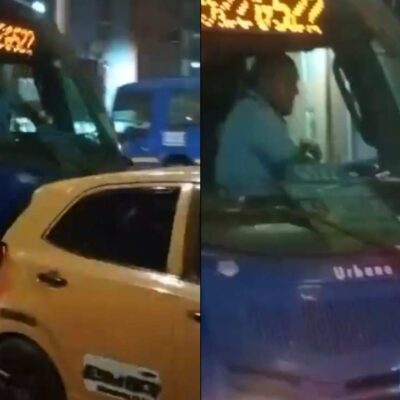 conductor de SITP peleó con taxista
