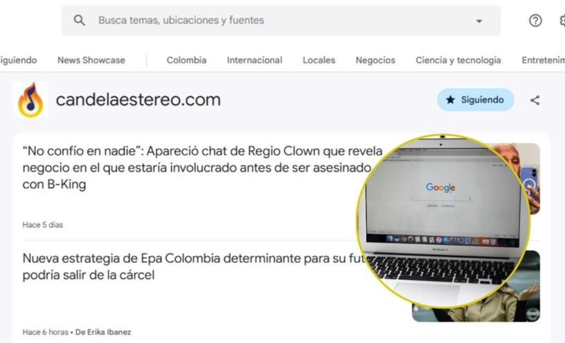 configurar google discover para leer todas las noticias de Candela