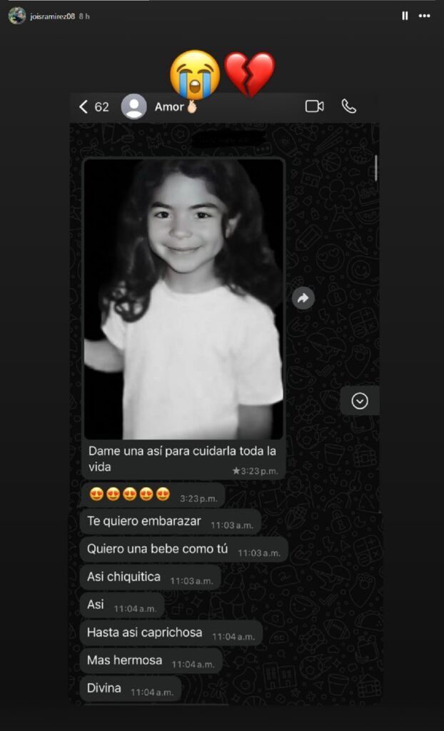 Jois Ramírez compartió un chat con Kevin Montenegro