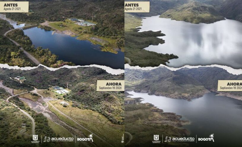 cual es el nivel de los embalses en Bogotá