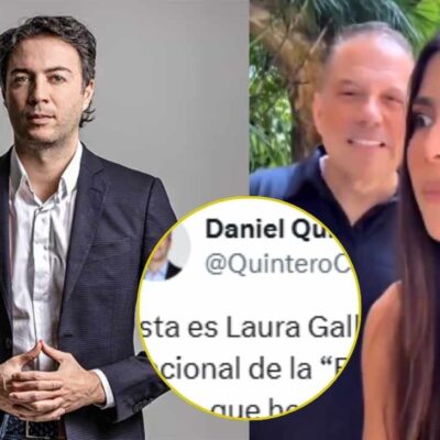 Daniel Quintero le respondió comentarios violentos a Laura Gallego