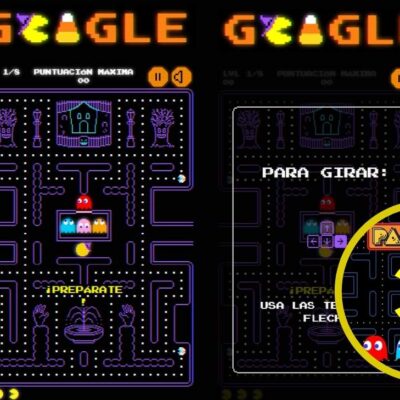 jugar Pacman en Google