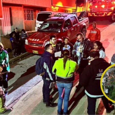 deslizamientos en San Cristobal