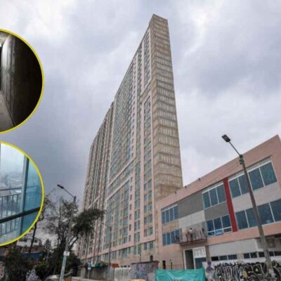 detalle del edificio angosto de la calle 26 con carrera 30