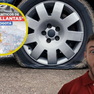¿Dónde están ubicados los "pinchallantas" en Bogotá?