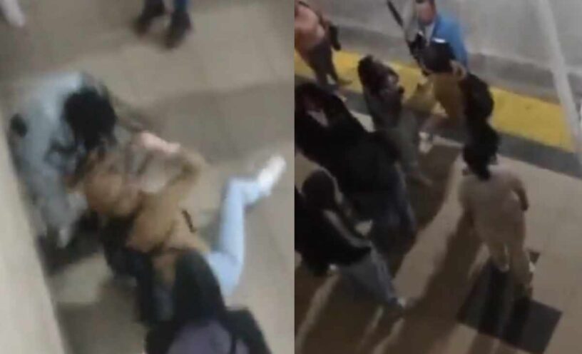 dos mujeres se pelearon en el portal américas