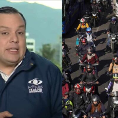 Edward Porras fue agredido durante manifestación de motociclistas
