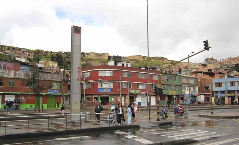 el barrio de Bogotá que está en riesgo de derrumbe