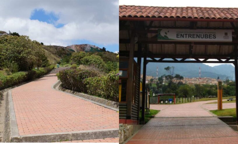 parque entre nubes en Bogotá