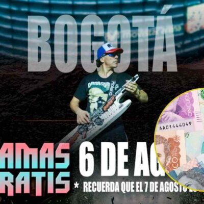 entradas al concicerto de Damas Gratis serán reembolsadas