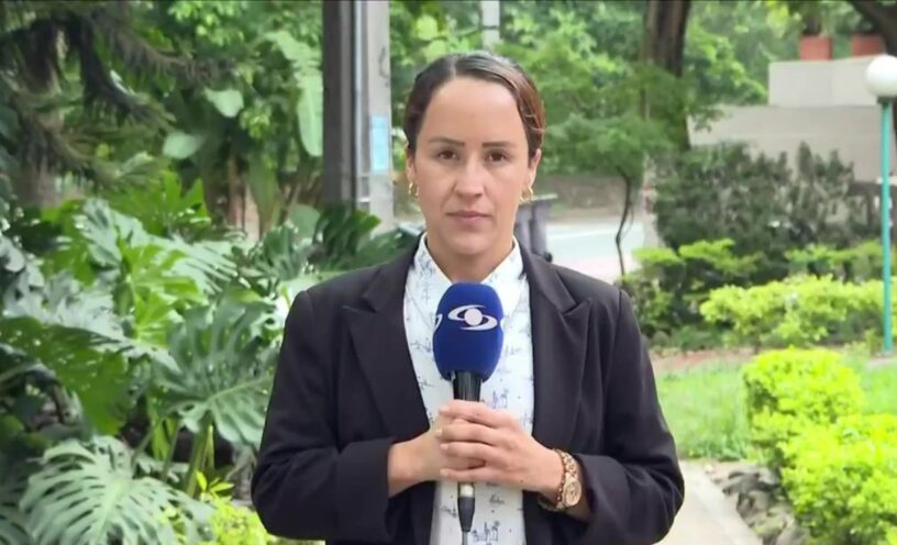 Érika Zapata ignoró a un colega de Noticias Caracol en su cumpleaños