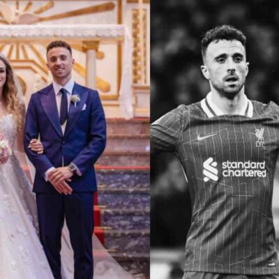 esposa de Diogo Jota en el funeral del jugador