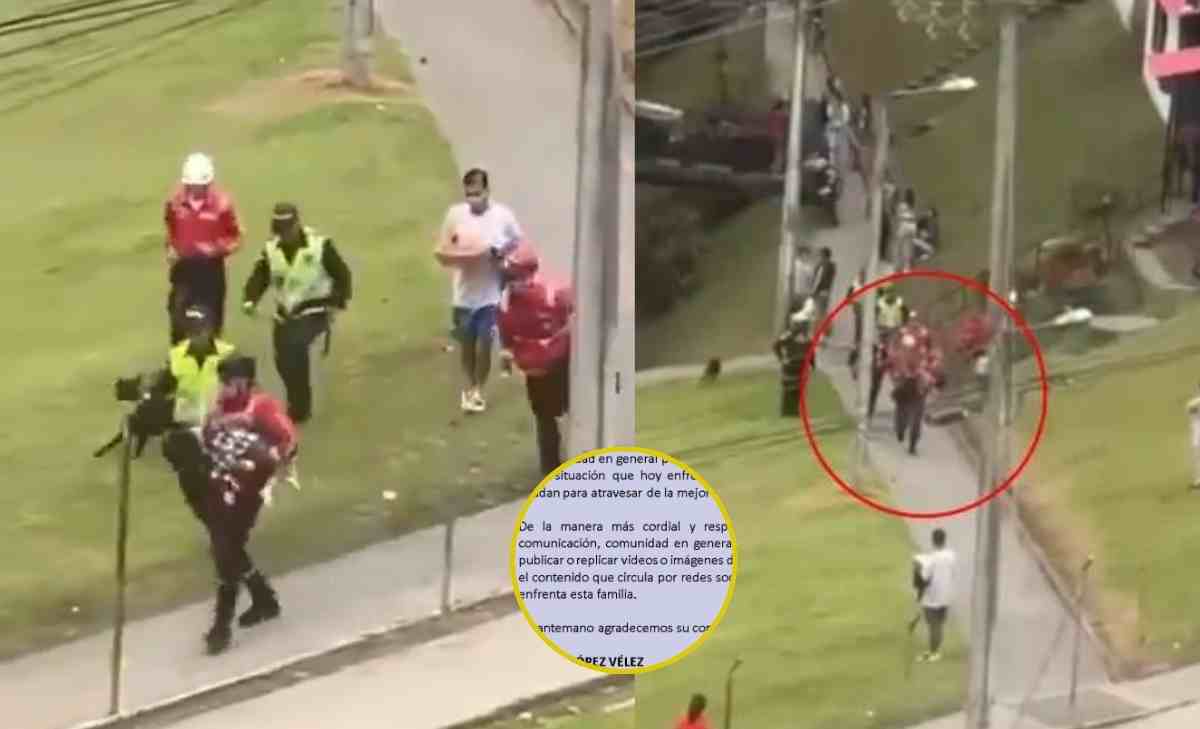 familia paterna de la niña que fue asesinada por su madre en Manizales
