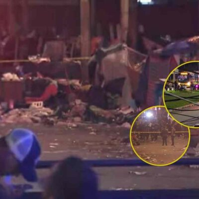 explosión de granada en el barrio San Bernardo, Bogotá,