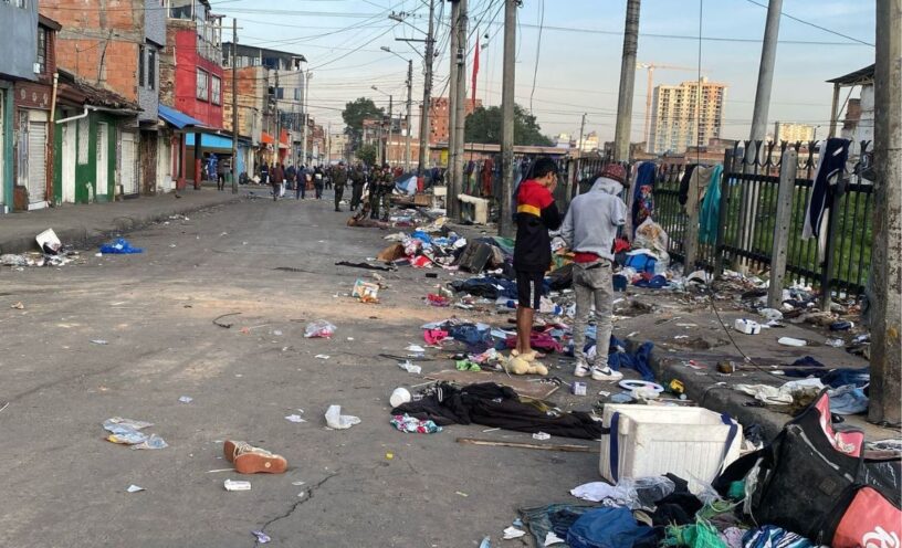 explosión de una granada en Bogotá