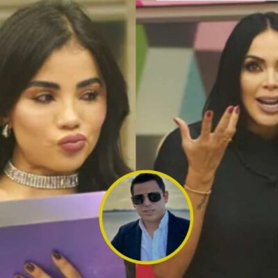 Foto de Karina García junto a Hugo, ex de Laura G