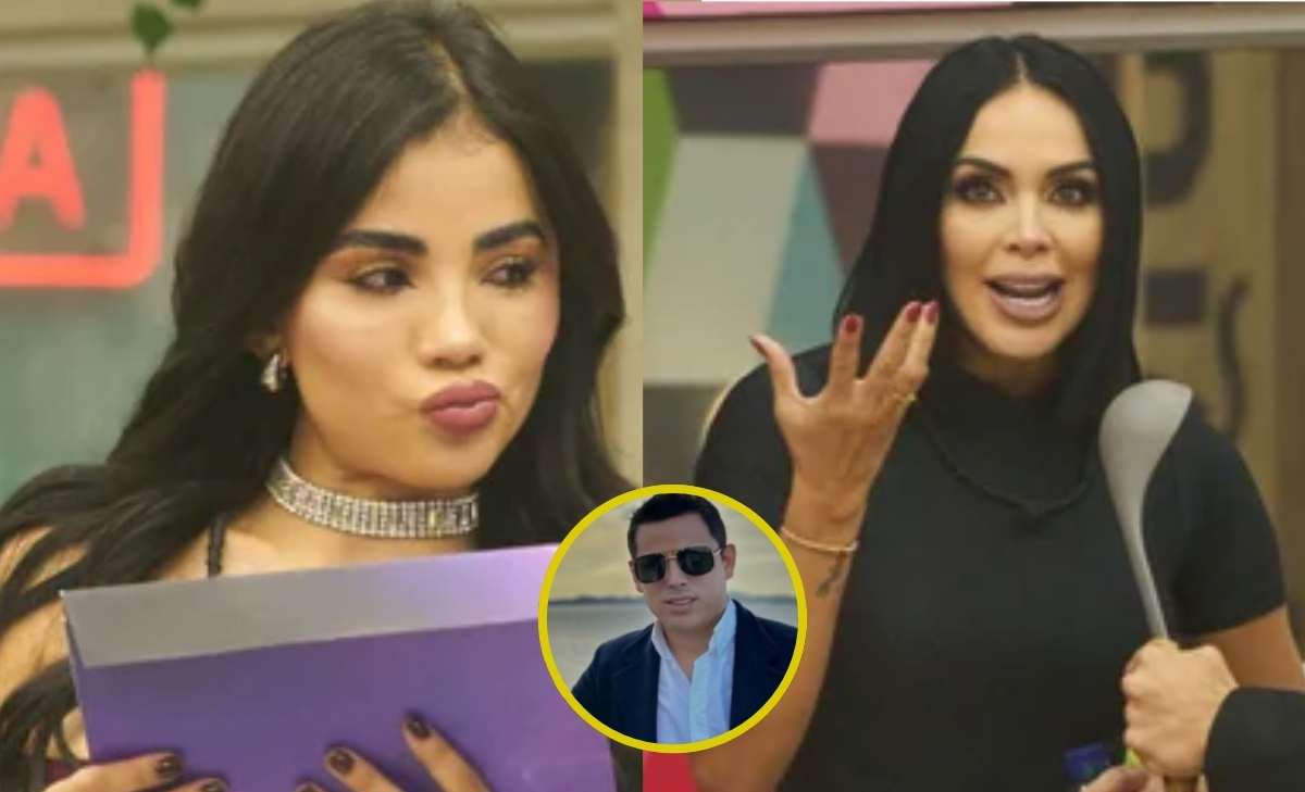 Foto de Karina García junto a Hugo, ex de Laura G