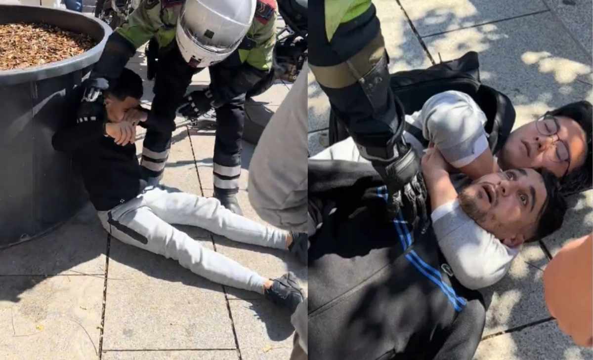 fotógrafo chino frustró el intento de robo