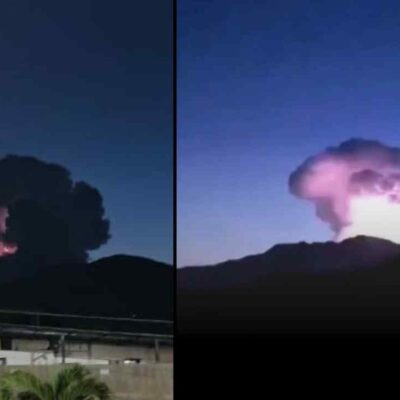 fotos de una nube negra sobre el Nevado del Ruiz
