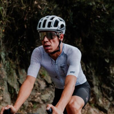 fotos del accidente de Rigo en la Vuelta Alemania
