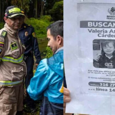gobernador de cundinamarca habló sobre niña desaparecida