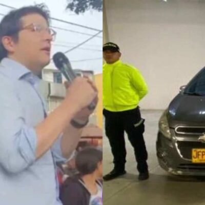GPS carro atentado Miguel Uribe