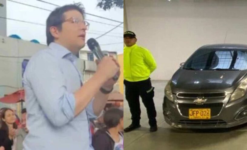 GPS carro atentado Miguel Uribe