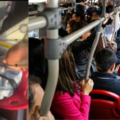 Grabaron a hombre en Transmilenio viendo videos para adultos