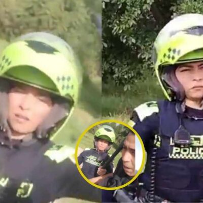habló la patrullera que golpeó a un ciudadano con un bolillo