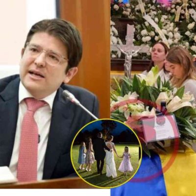 hijas de María Claudia Tarazona en el homenaje a Miguel Uribe