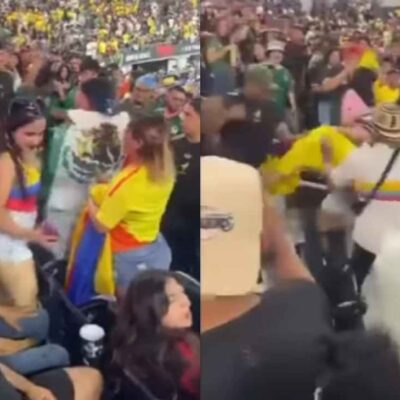 hinchas mexicanos golpearon a un hombre colombiano tras partido