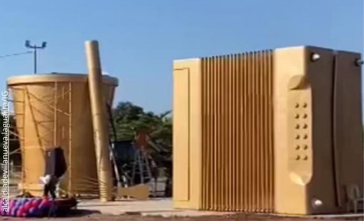 hombre dañó acordeón más grande de Colombia