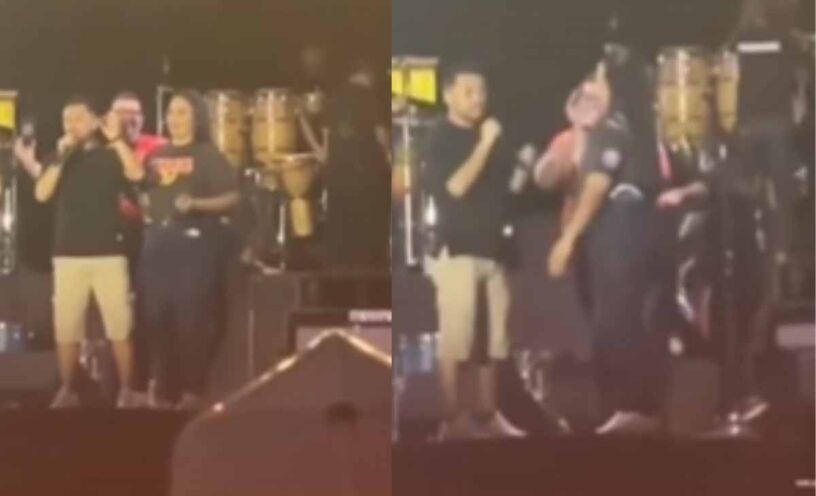 hombre dejó al descubierto a su pareja infiel en concierto de Jessi Uribe