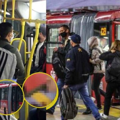 Hombre fue atacado por un ladrón en TransMilenio en medio de un intento de hurto