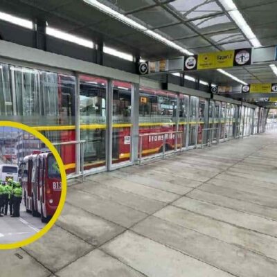 hombre que falleció cerca a la estación de TransMilenio Paloquemao