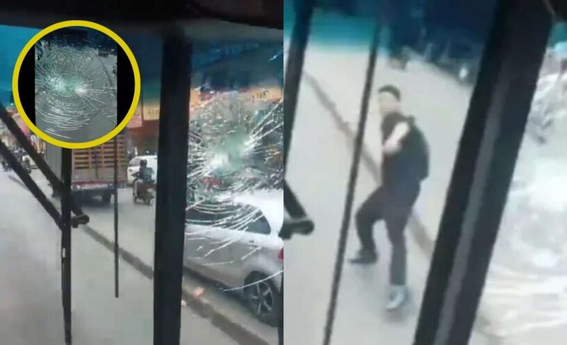 Hombre reconoció a su hijo en redes vandalizando buses y lo entregó a las autoridades