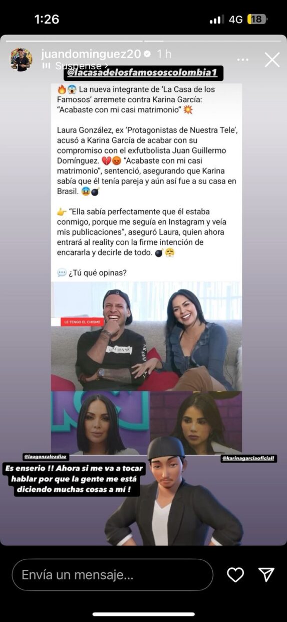 Qué dijo el exnovio de Laura González sobre la infidelidad con Karina García