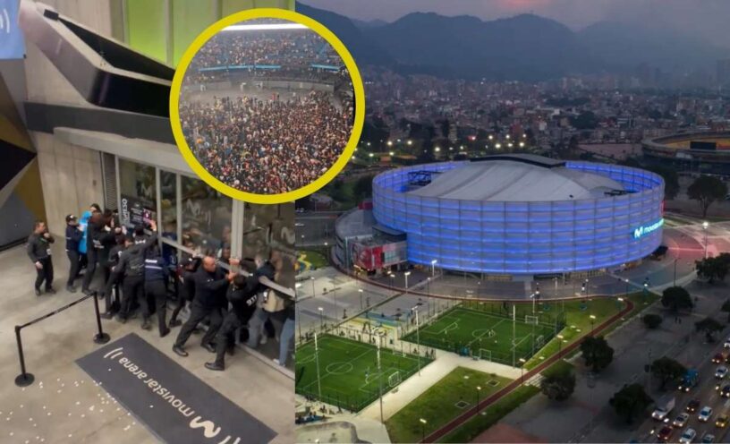 Aterradoras imágenes de los desmanes que se vivieron en concierto en el Movistar Arena de Bogotá
