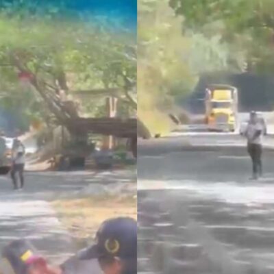 retén ilegal en Cauca