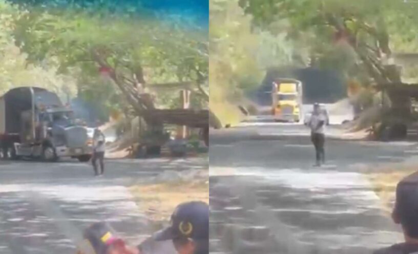 retén ilegal en Cauca