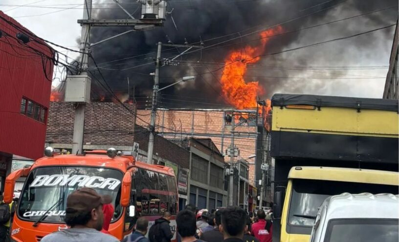incendio en San Andresito Bogotá