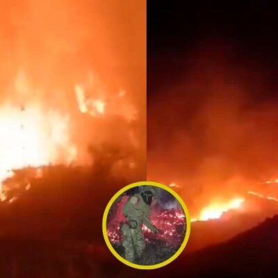 incendio forestal en el Parque Nacional Natural Chingaza