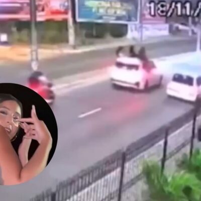 Influencer brasileña murió tras caer de un carro