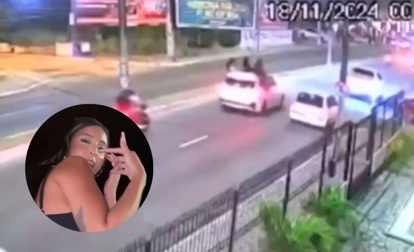 Influencer brasileña murió tras caer de un carro