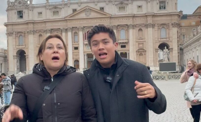 infracción de Alina Lozano en Roma