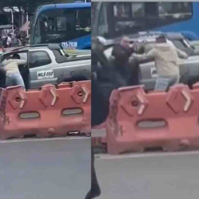 intento de robo de una gran suma de dinero a un conductor en Bogotá
