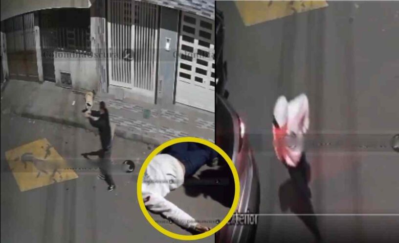 video quedó registrado un tiroteo en la localidad de Kennedy