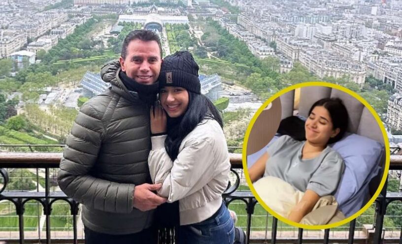 Jenny López, novia de Jhonny Rivera, sufrió un accidente a causa de un animal